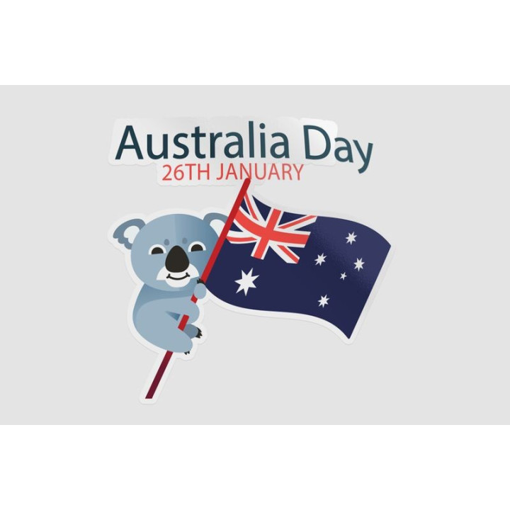 Happy Australia Day Style 251 Sticker - DecalsHouse