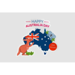 Happy Australia Day Style 259 Sticker - DecalsHouse