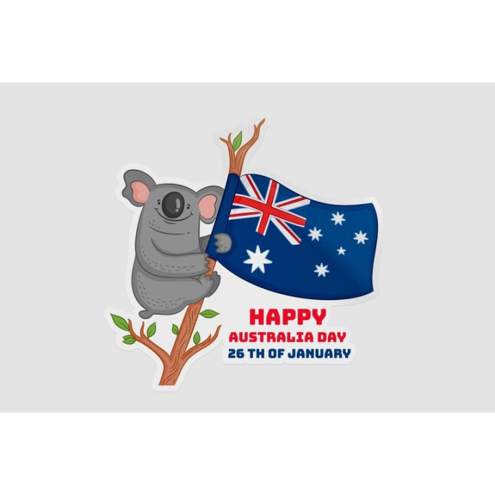 Happy Australia Day Style 275 Sticker - DecalsHouse