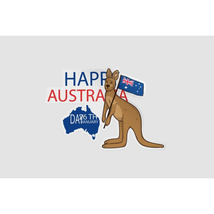 Happy Australia Day Style 276 Sticker - DecalsHouse
