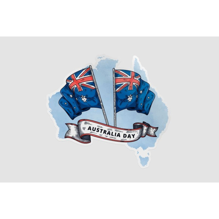 Happy Australia Day Style 277 Sticker - DecalsHouse