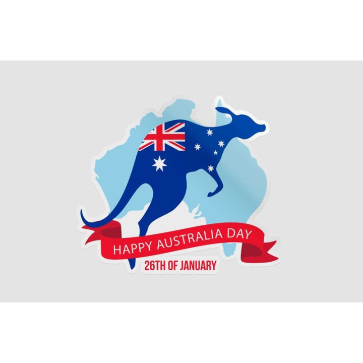 Happy Australia Day Style 279 Sticker - DecalsHouse