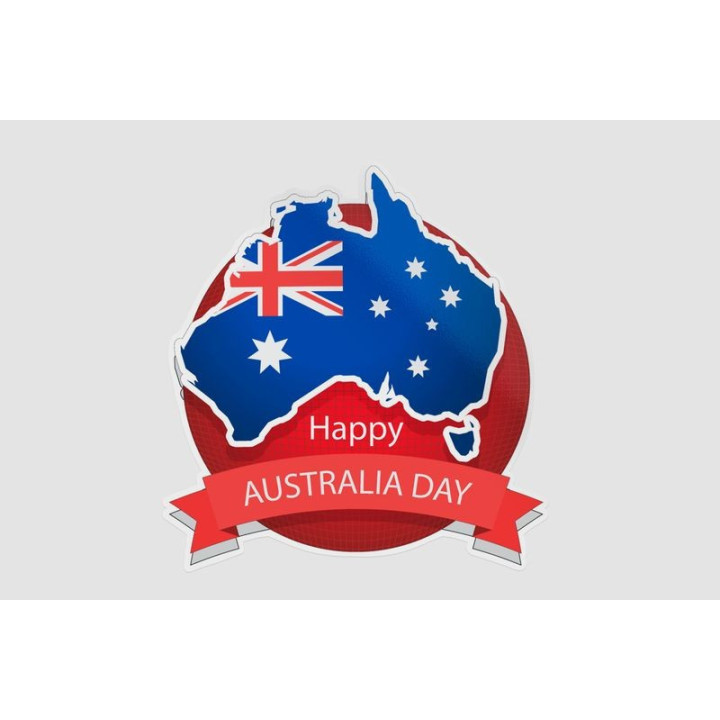 Happy Australia Day Style 280 Sticker - DecalsHouse