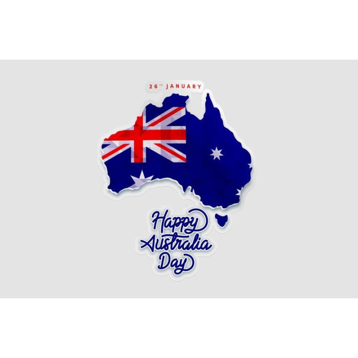 Happy Australia Day Style 289 Sticker - DecalsHouse