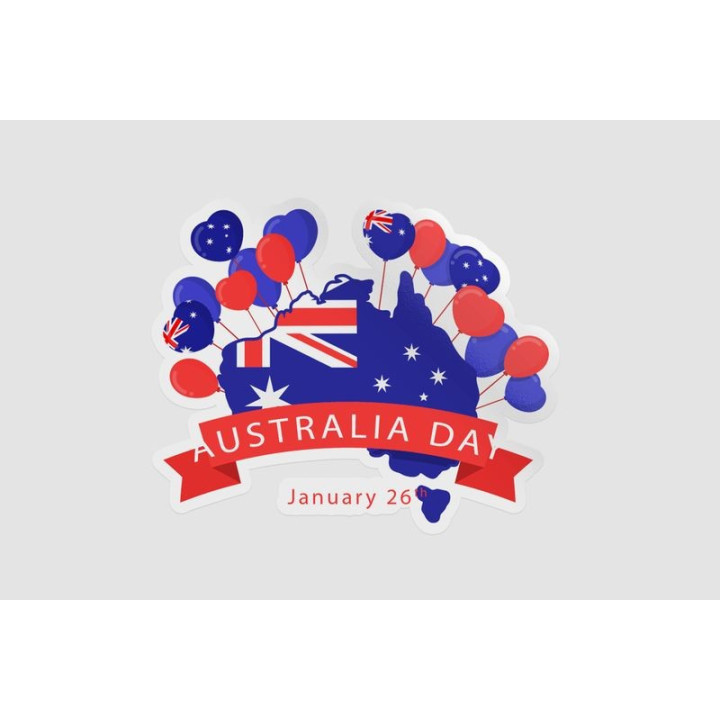 Happy Australia Day Style 294 Sticker - DecalsHouse