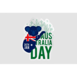 Happy Australia Day Style 298 Sticker - DecalsHouse