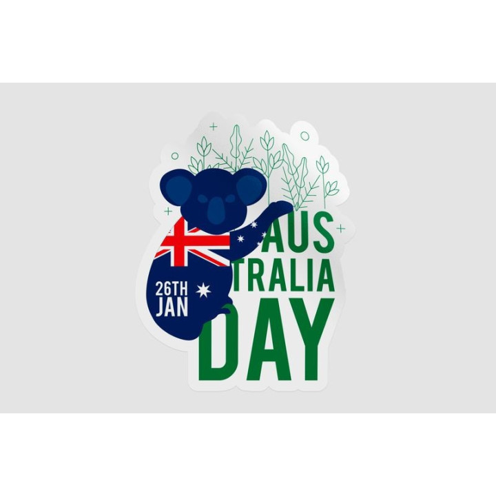 Happy Australia Day Style 298 Sticker - DecalsHouse