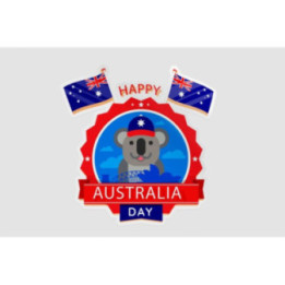 Happy Australia Day Style 300 Sticker - DecalsHouse
