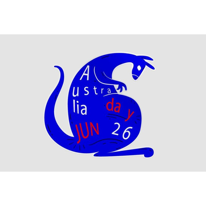 Happy Australia Day Style 302 Sticker - DecalsHouse