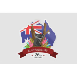 Happy Australia Day Style 313 Sticker - DecalsHouse