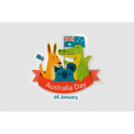 Happy Australia Day Style 315 Sticker - DecalsHouse
