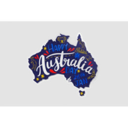 Happy Australia Day Style 35 Sticker - DecalsHouse