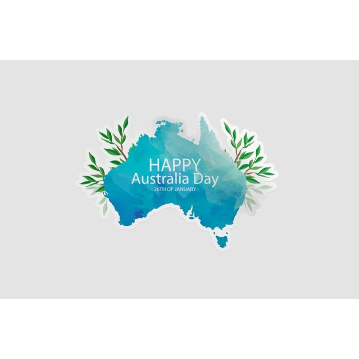 Happy Australia Day Style 41 Sticker - DecalsHouse