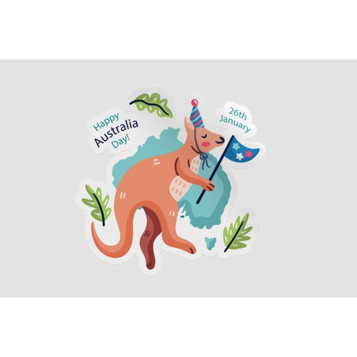 Happy Australia Day Style 44 Sticker - DecalsHouse