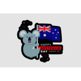 Happy Australia Day Style 45 Sticker - DecalsHouse
