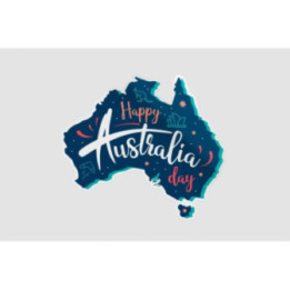 Happy Australia Day Style 46 Sticker - DecalsHouse