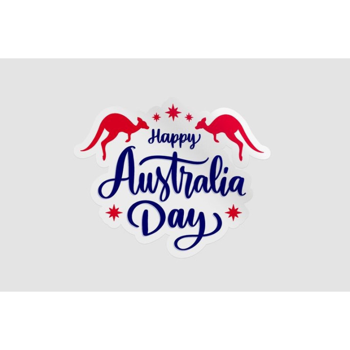 Happy Australia Day Style 5 Sticker - DecalsHouse