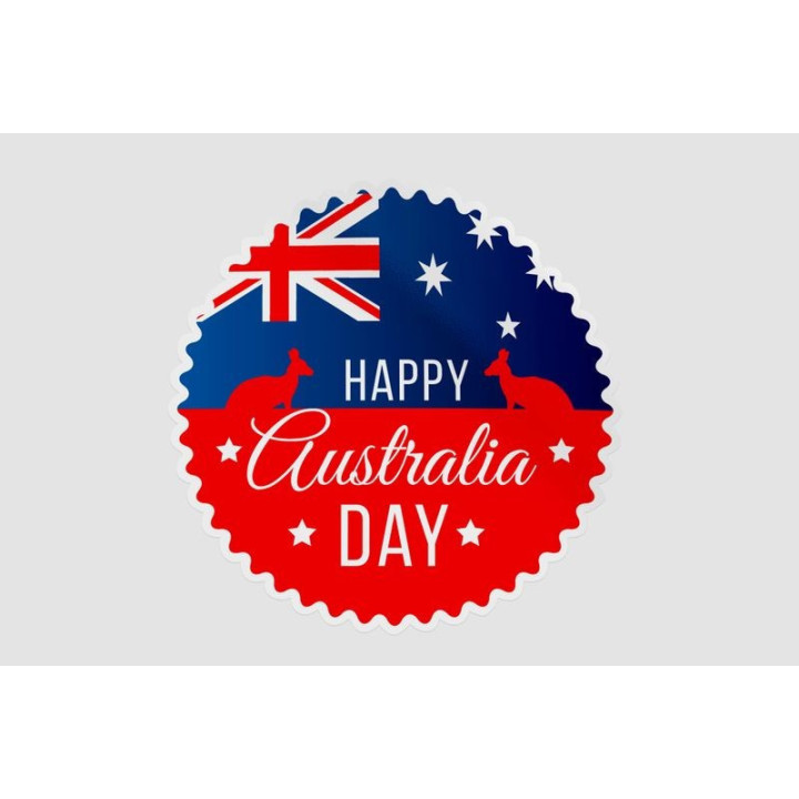Happy Australia Day Style 53 Sticker - DecalsHouse