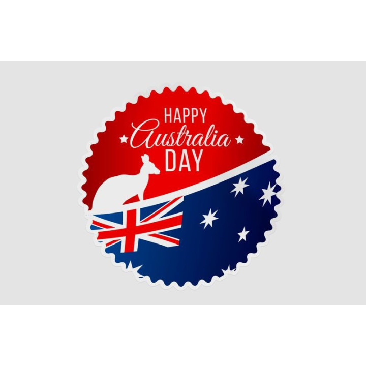 Happy Australia Day Style 54 Sticker - DecalsHouse