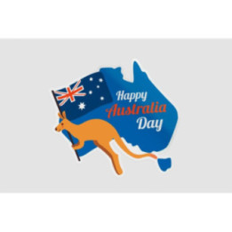 Happy Australia Day Style 56 Sticker - DecalsHouse