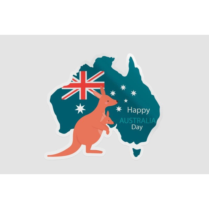 Happy Australia Day Style 64 Sticker - DecalsHouse