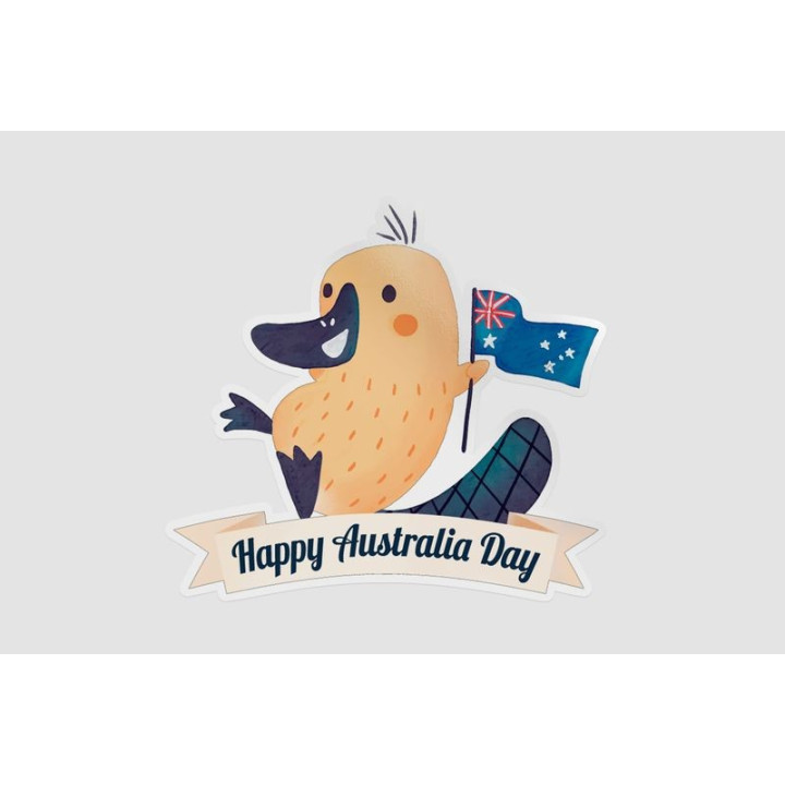 Happy Australia Day Style 74 Sticker - DecalsHouse