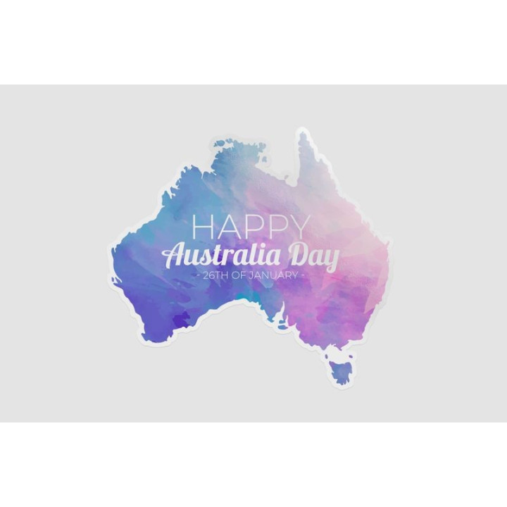 Happy Australia Day Style 82 Sticker - DecalsHouse