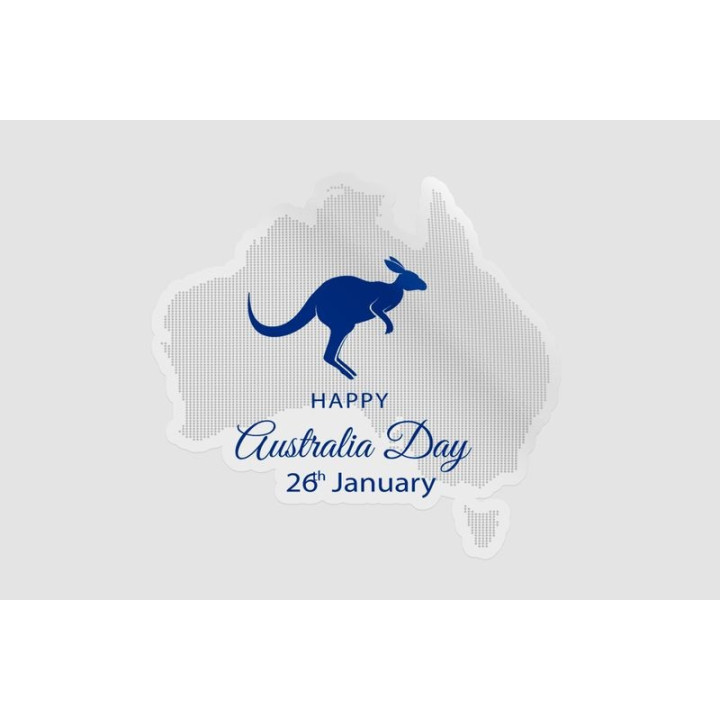 Happy Australia Day Style 9 Sticker - DecalsHouse