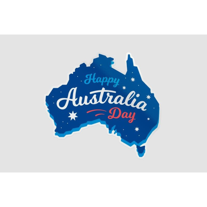 Happy Australia Day Style 96 Sticker - DecalsHouse