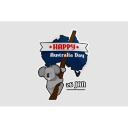 Happy Australia Day Style 97 Sticker - DecalsHouse