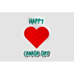 Happy Canada Day Dh Sticker - DecalsHouse