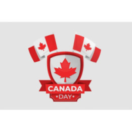 Happy Canada Day Style 18 Sticker - DecalsHouse