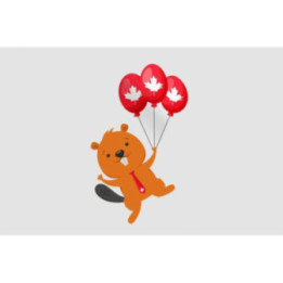 Happy Canada Day Style 30 Sticker - DecalsHouse