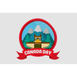 Happy Canada Day Style 31 Sticker - DecalsHouse