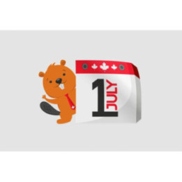 Happy Canada Day Style 42 Sticker - DecalsHouse