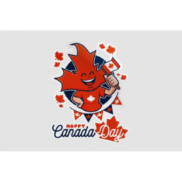 Happy Canada Day Style 48 Sticker - DecalsHouse