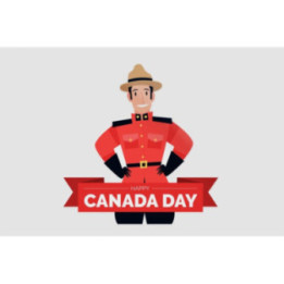 Happy Canada Day Style 57 Sticker - DecalsHouse