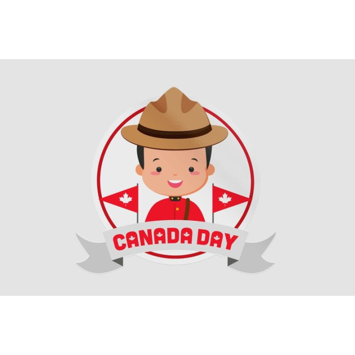 Happy Canada Day Style 60 Sticker - DecalsHouse