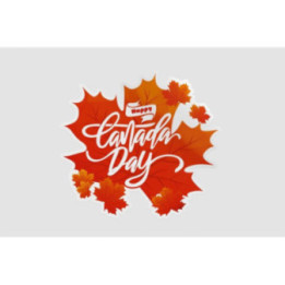 Happy Canada Day Style 65 Sticker - DecalsHouse