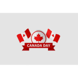 Happy Canada Day Style 7 Sticker - DecalsHouse