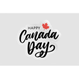 Happy Canada Day Style 70 Sticker - DecalsHouse