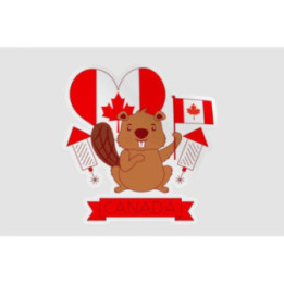 Happy Canada Day Style 79 Sticker - DecalsHouse