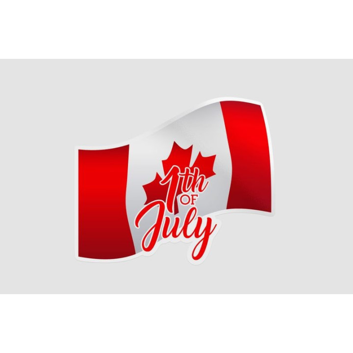 Happy Canada Day Style 81 Sticker - DecalsHouse