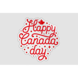 Happy Canada Day Style 83 Sticker - DecalsHouse
