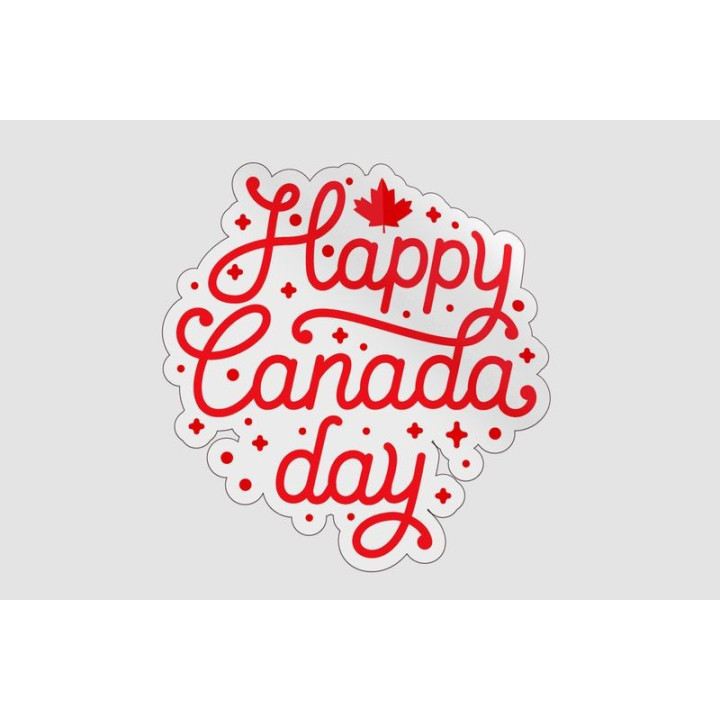 Happy Canada Day Style 83 Sticker - DecalsHouse