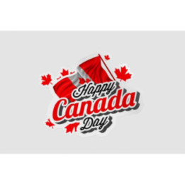 Happy Canada Day Style 85 Sticker - DecalsHouse
