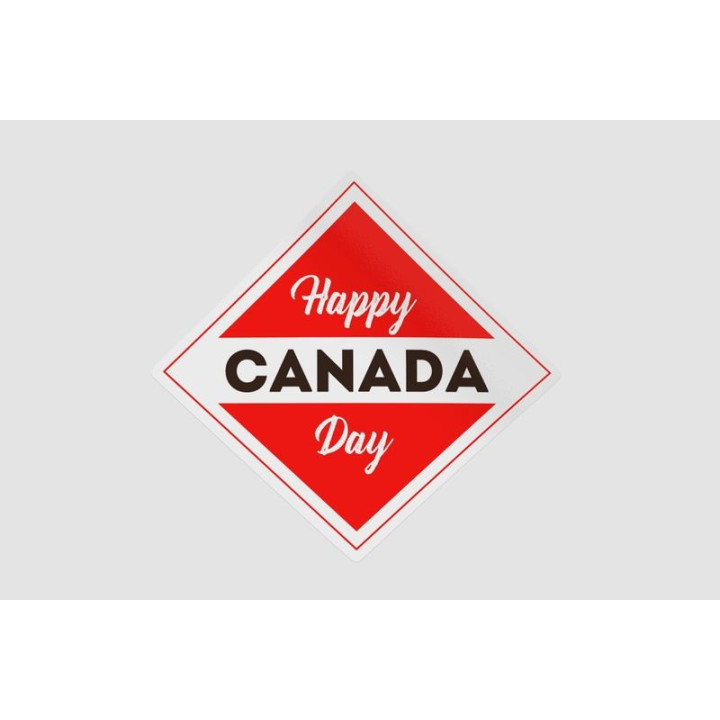 Happy Canada Day Style 89 Sticker - DecalsHouse