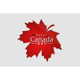 Happy Canada Day Style 9 Sticker - DecalsHouse