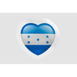 Honduras Flag Heart - DecalsHouse