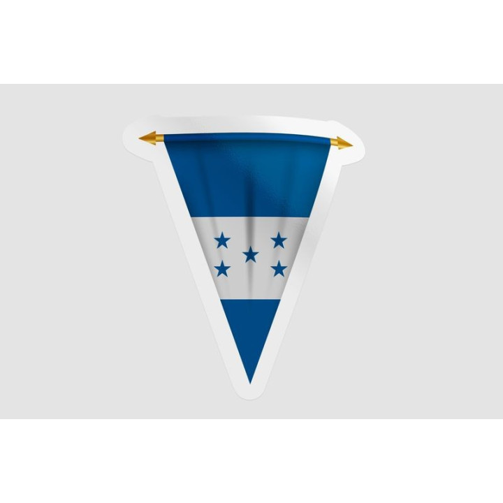 Honduras Flag Pennant Style 3 - DecalsHouse